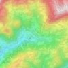 Topografische kaart Dolenji Novaki, hoogte, reliëf