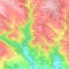 Topografische kaart Chalivent, hoogte, reliëf