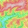 Topografische kaart Obersorpe, hoogte, reliëf