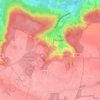 Topografische kaart La Ferté, hoogte, reliëf