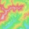 Topografische kaart Moranego, hoogte, reliëf