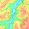 Topografische kaart Renipont, hoogte, reliëf