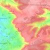 Topografische kaart Le Verval, hoogte, reliëf