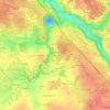 Topografische kaart Le Bas Fief, hoogte, reliëf