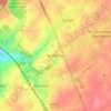 Topografische kaart Nil-Pierreux, hoogte, reliëf
