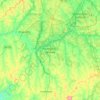 Topografische kaart Fazenda Rio Grande, hoogte, reliëf