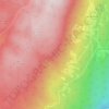 Topografische kaart Coulmes sur Rieux, hoogte, reliëf
