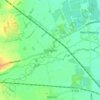 Topografische kaart Tallington, hoogte, reliëf