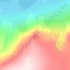 Topografische kaart la Grenouille, hoogte, reliëf