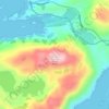 Topografische kaart Cruach Doir' an Raoigh, hoogte, reliëf