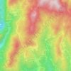 Topografische kaart Castagneia, hoogte, reliëf