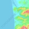 Topografische kaart Καλαμάκι, hoogte, reliëf