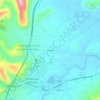 Topografische kaart Pirastreri, hoogte, reliëf