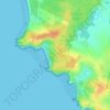 Topografische kaart Suzac, hoogte, reliëf
