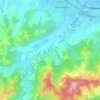Topografische kaart Gessi, hoogte, reliëf