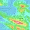 Topografische kaart Mayne, hoogte, reliëf