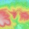 Topografische kaart Piégros, hoogte, reliëf