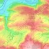 Topografische kaart Gros Buisson, hoogte, reliëf