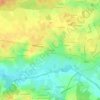 Topografische kaart Les Colonies, hoogte, reliëf