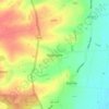 Topografische kaart Rippingale, hoogte, reliëf