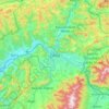 Topografische kaart Žilina, hoogte, reliëf