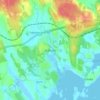Topografische kaart Nättraby, hoogte, reliëf