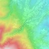 Topografische kaart Bocca di Valle, hoogte, reliëf