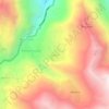 Topografische kaart Huatta, hoogte, reliëf
