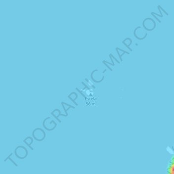 Topografische kaart Estelas, hoogte, reliëf