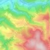 Topografische kaart Le Guizay, hoogte, reliëf