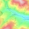 Topografische kaart Ireshopeburn, hoogte, reliëf