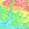 Topografische kaart Squividan, hoogte, reliëf