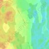 Topografische kaart Kurtna küla, hoogte, reliëf