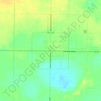 Topografische kaart Earth, hoogte, reliëf