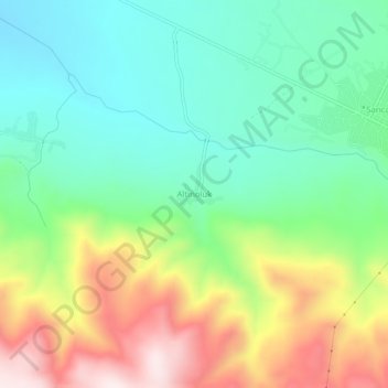 Topografische kaart Altınoluk, hoogte, reliëf