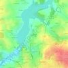 Topografische kaart La Touche, hoogte, reliëf