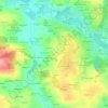 Topografische kaart Trevisquin, hoogte, reliëf