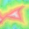 Topografische kaart Monte Priora, hoogte, reliëf