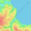 Topografische kaart Stang Eun Datte, hoogte, reliëf