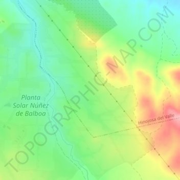 Topografische kaart Las Traseras, hoogte, reliëf