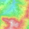 Topografische kaart Fontanaluccia, hoogte, reliëf