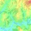 Topografische kaart La Lande, hoogte, reliëf