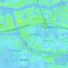 Topografische kaart Hoogvliet, hoogte, reliëf