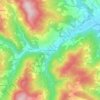 Topografische kaart Prato di Strada, hoogte, reliëf