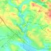 Topografische kaart Laluisso, hoogte, reliëf