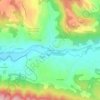 Topografische kaart La Bégude, hoogte, reliëf