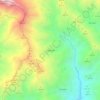 Topografische kaart El Rescate, hoogte, reliëf