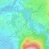 Topografische kaart Le Bulloz, hoogte, reliëf