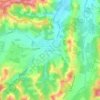 Topografische kaart Bersagliera, hoogte, reliëf