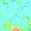Topografische kaart Hannington Wick, hoogte, reliëf
